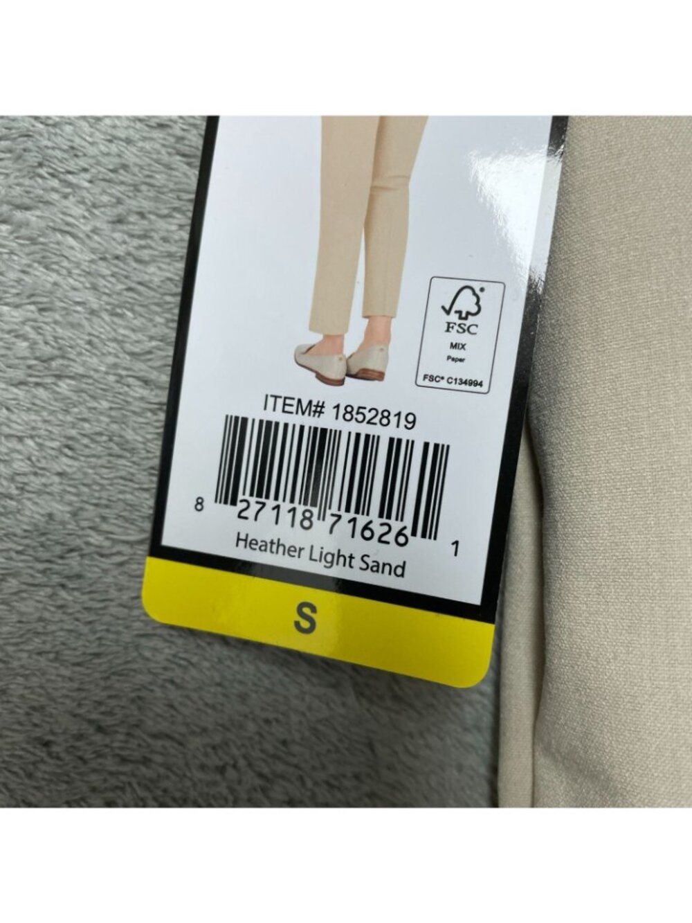 NWT Hilary Radley Women's S Slim Leg Dress Pants Beige Mid-Rise Pull on i2146 - Picture 13 of 15